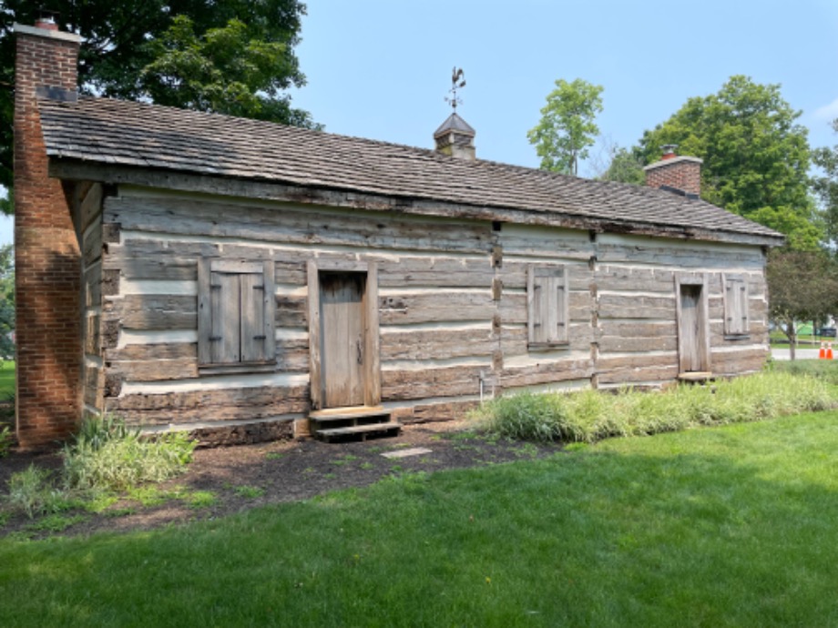 Chink Repair on Vintage Log Building Services 